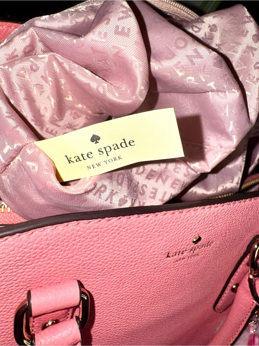 Kate Spade NY Satchel Larchmont Avenue Evangelie Pink Convertible Crossbody Bag